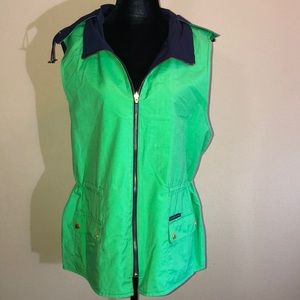LAUREN-RL Reversible Vest with Detachable Hood